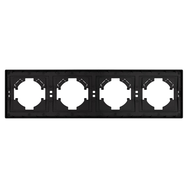 Рамка пластиковая на 4 поста Arlight FRM-TENDO-SFPL-4-GR 054655 Рамка пластиковая на 4 поста Arlight FRM-TENDO-SFPL-4-GR 054655