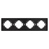 Рамка пластиковая на 4 поста Arlight FRM-TENDO-SFPL-4-GR 054655 Рамка пластиковая на 4 поста Arlight FRM-TENDO-SFPL-4-GR 054655