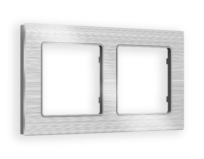 Рамка двухместная Ambrella Volt Platos AF550102 Рамка двухместная Ambrella Volt Platos AF550102