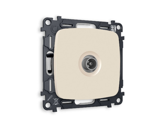 Комплект механизма TV розетки оконечной 50-870 MHz 1dB Ambrella Volt Omega MO333010