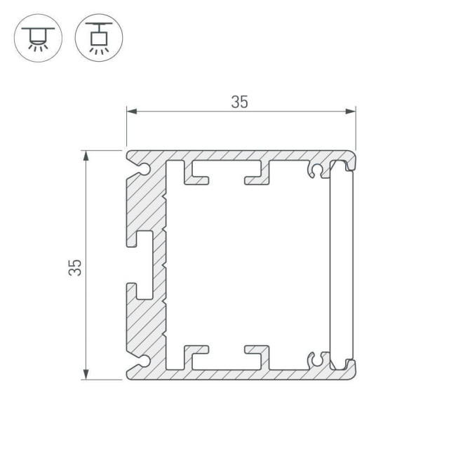 Профиль Arlight SL-ARC 026600 Профиль Arlight SL-ARC 026600