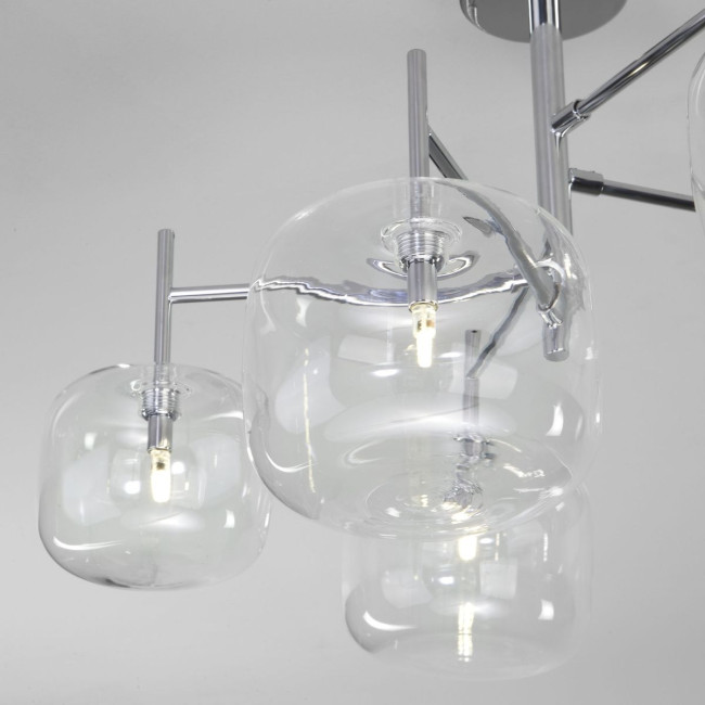 Потолочная люстра Eurosvet Jar 70128/5 хром Потолочная люстра Eurosvet Jar 70128/5 хром