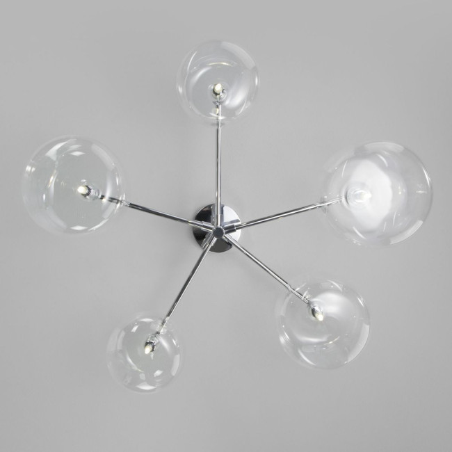 Потолочная люстра Eurosvet Jar 70128/5 хром Потолочная люстра Eurosvet Jar 70128/5 хром