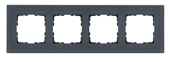 Рамка 4-постовая, стекло Маренго Jasmart G-Glass G1004GC Рамка 4-постовая, стекло Маренго Jasmart G-Glass G1004GC