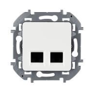 Розетка компьютерная двойная RJ45 Legrand Inspiria 673835