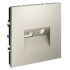 Розетка телевизионная встраиваемая Voltum S70 TV+RJ45 кат. 6, (кашемир) VLS060703 Розетка телевизионная встраиваемая Voltum S70 TV+RJ45 кат. 6, (кашемир) VLS060703