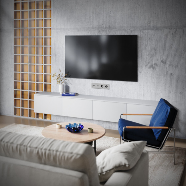 Розетка телевизионная встраиваемая Voltum S70 TV+RJ45 кат. 6, (кашемир) VLS060703 Розетка телевизионная встраиваемая Voltum S70 TV+RJ45 кат. 6, (кашемир) VLS060703