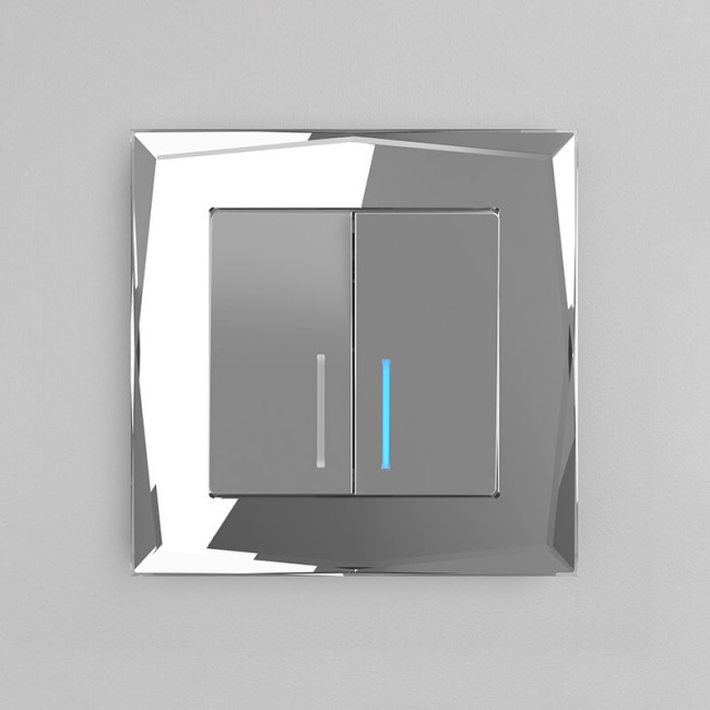 Рамка на 1 пост Werkel Diamant зеркальный W0011220 4690389158803 Рамка на 1 пост Werkel Diamant зеркальный W0011220 4690389158803