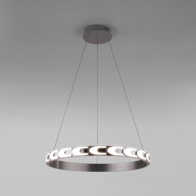 Подвесной светодиодный светильник Eurosvet Chain 90164/1 сатин-никель