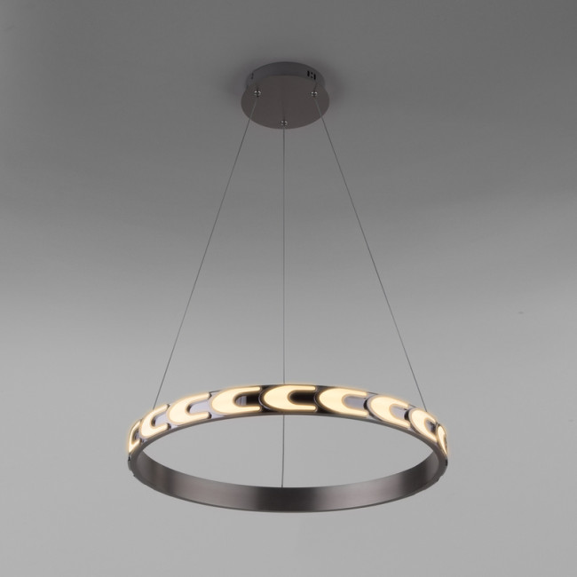 Подвесной светодиодный светильник Eurosvet Chain 90164/1 сатин-никель