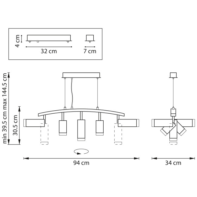 Подвесной светильник Lightstar Rullo LR7353628630 (571735+214436-2+214486-3+202430-5) Подвесной светильник Lightstar Rullo LR7353628630 (571735+214436-2+214486-3+202430-5)