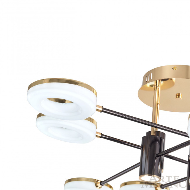 Потолочная люстра Arte Milano 271399/8 BK/GD