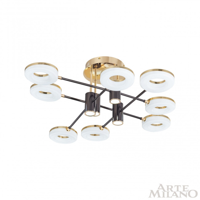 Потолочная люстра Arte Milano 271399/8 BK/GD
