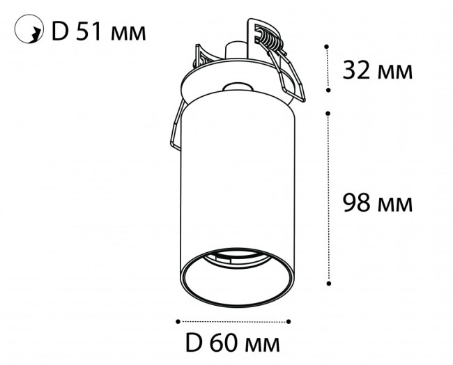 Встраиваемый спот Italline DANNY FR white Встраиваемый спот Italline DANNY FR white
