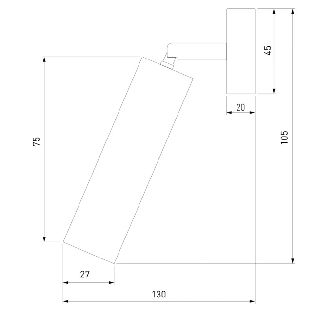 Спот Eurosvet Pin 20133/1 LED серебро