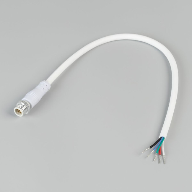 Коннектор питания Arlight ARL-WAVE-1615-CON-POWER-MALE-5PIN-WHT (IP67 Пластик) 060104