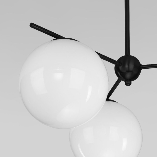 Люстра на штанге Eurosvet Marbella 60147/3 черный a063854 Люстра на штанге Eurosvet Marbella 60147/3 черный a063854