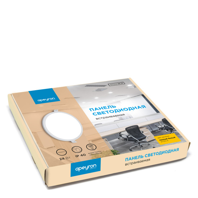 Встраиваемая светодиодная панель Apeyron 06-23 Встраиваемая светодиодная панель Apeyron 06-23