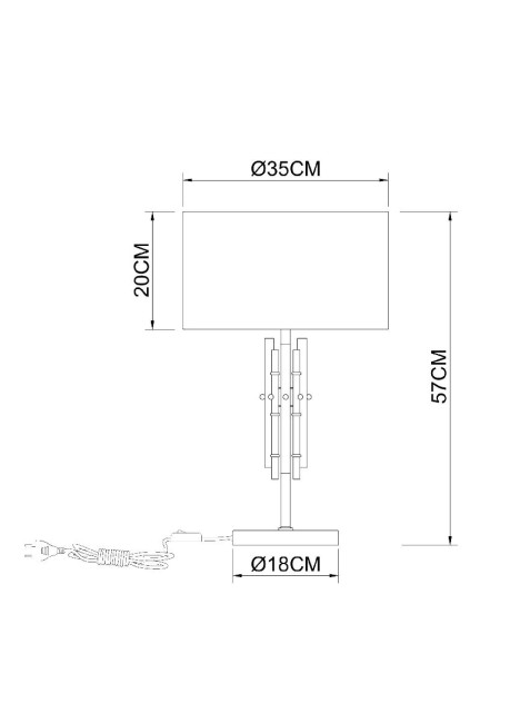 Настольная лампа Arte Lamp Taygeta A4097LT-1CC Настольная лампа Arte Lamp Taygeta A4097LT-1CC