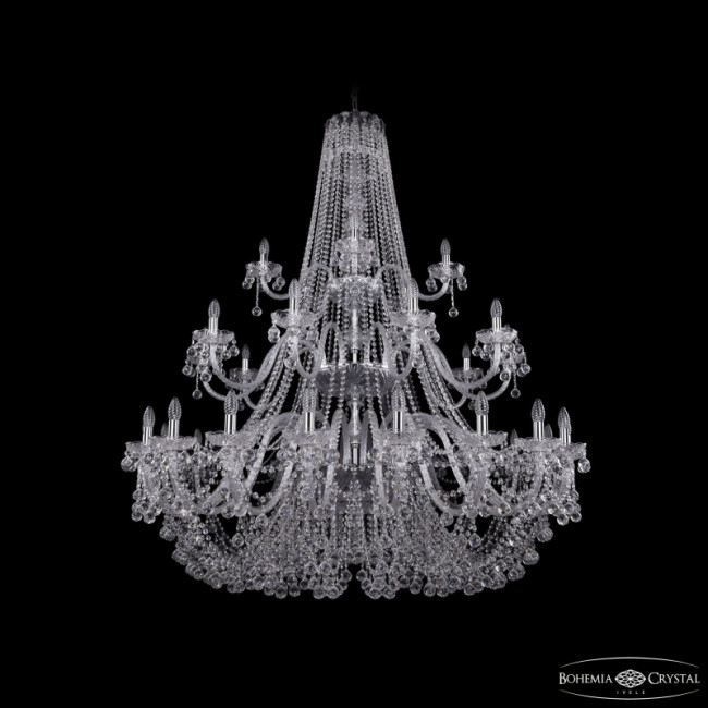 Подвесная люстра Bohemia Ivele Crystal 1409/20+10+5/530/3d Ni