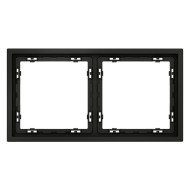 Рамка на 2 поста Voltum S70 VLS100208 (черный матовый)