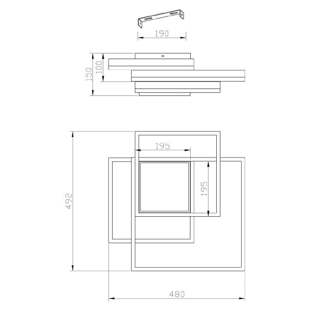 Потолочная люстра Escada Twins 10242/4LED