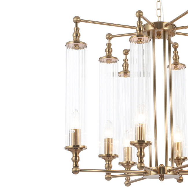 Подвесная люстра Crystal Lux TOMAS SP8 D650 BRASS Подвесная люстра Crystal Lux TOMAS SP8 D650 BRASS