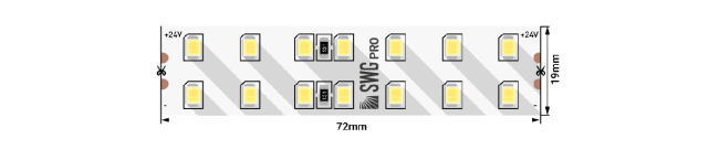 Светодиодная лента SWG PRO 24В 2835 20Вт/м 3000-3500K 5м IP20 SWG2P196-24-20-WW-20 024304 Светодиодная лента SWG PRO 24В 2835 20Вт/м 3000-3500K 5м IP20 SWG2P196-24-20-WW-20 024304