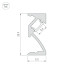 Профиль Arlight SL-BEVEL-W21-2000 ANOD BLACK 043688 Профиль Arlight SL-BEVEL-W21-2000 ANOD BLACK 043688