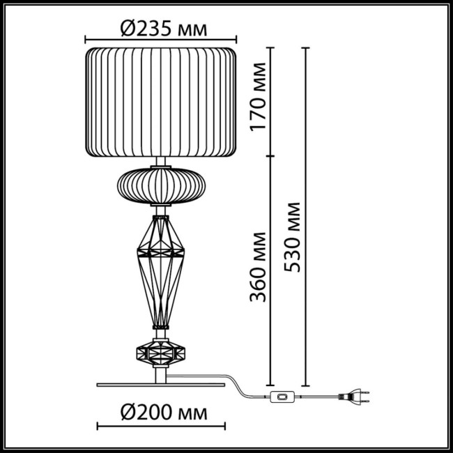 Настольная лампа Odeon Light Modern Terra 5414/2T Настольная лампа Odeon Light Modern Terra 5414/2T