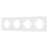 Рамка пластиковая на 4 поста Arlight FRM-TENDO-SFPL-4-WH 054656