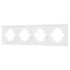 Рамка пластиковая на 4 поста Arlight FRM-TENDO-SFPL-4-WH 054656 Рамка пластиковая на 4 поста Arlight FRM-TENDO-SFPL-4-WH 054656