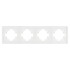 Рамка пластиковая на 4 поста Arlight FRM-TENDO-SFPL-4-WH 054656 Рамка пластиковая на 4 поста Arlight FRM-TENDO-SFPL-4-WH 054656
