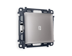 Комплект механизма 1-кл проходного выключателя с подсветкой Ambrella Volt Alfa MA502035