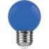 Лампа светодиодная Feron E27 1W Синий Шар Матовая LB-3725118 Лампа светодиодная Feron E27 1W Синий Шар Матовая LB-3725118