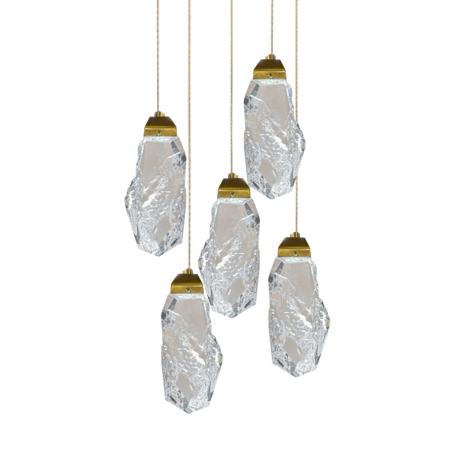 Подвесной светильник 111-5P gold