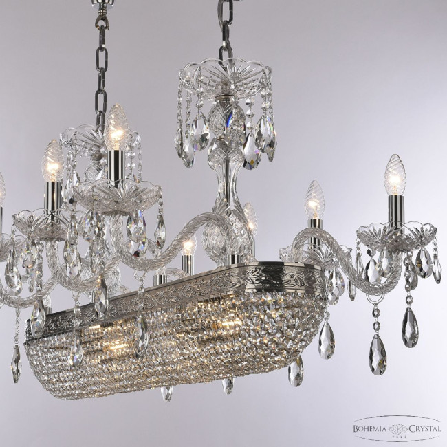Подвесная люстра Bohemia Ivele Crystal 1452/8/195/800 Ni Подвесная люстра Bohemia Ivele Crystal 1452/8/195/800 Ni