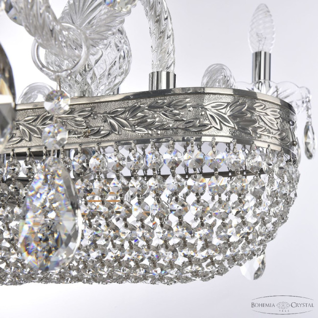 Подвесная люстра Bohemia Ivele Crystal 1452/8/195/800 Ni Подвесная люстра Bohemia Ivele Crystal 1452/8/195/800 Ni