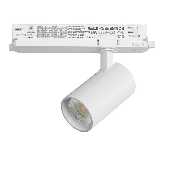 Трековый трехфазный светильник Quattro LED с управлением DALI Lightstar Alta Base A5136DALI Трековый трехфазный светильник Quattro LED с управлением DALI Lightstar Alta Base A5136DALI