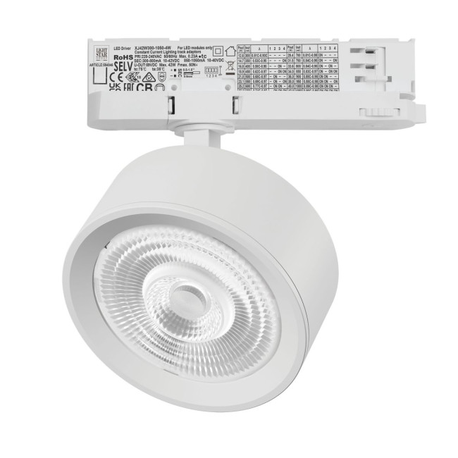 Трековый трехфазный светильник Quattro LED 60G с адаптером Lightstar Alta Pro A5646QT60G Трековый трехфазный светильник Quattro LED 60G с адаптером Lightstar Alta Pro A5646QT60G