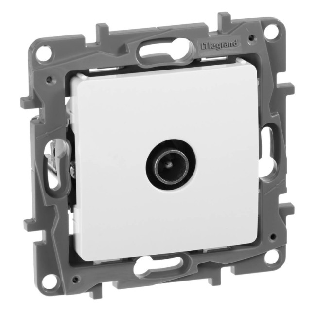 Розетка TV Звезда Legrand Etika белая 672251 Розетка TV Звезда Legrand Etika белая 672251