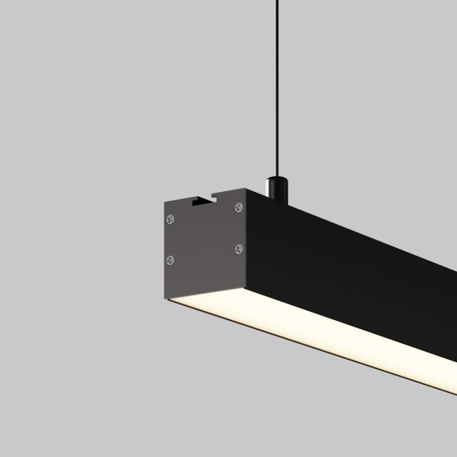 Линейный подвесной светильник Maytoni Technical 3000K 35x35 (Черный, 2 м) LL312015
