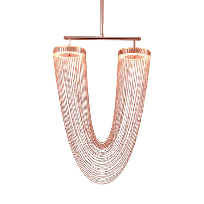 Люстра на штанге Delight Collection Otero 8608P copper Люстра на штанге Delight Collection Otero 8608P copper