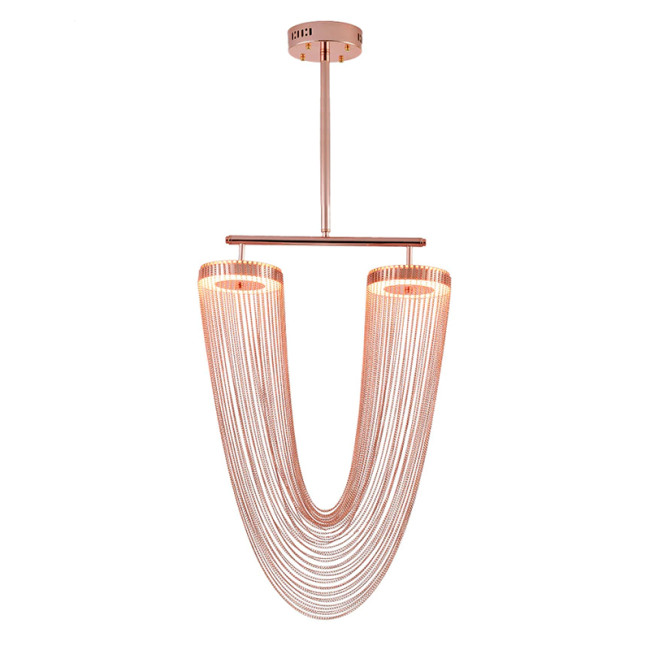 Люстра на штанге Delight Collection Otero 8608P copper Люстра на штанге Delight Collection Otero 8608P copper