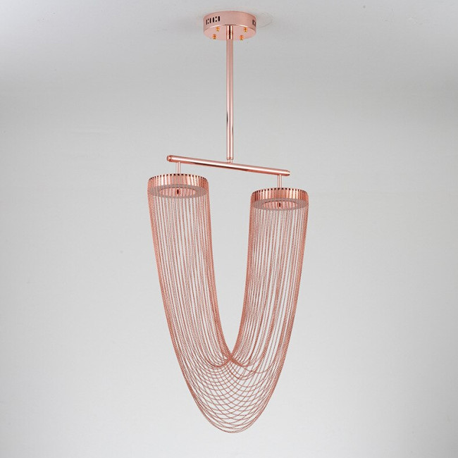 Люстра на штанге Delight Collection Otero 8608P copper Люстра на штанге Delight Collection Otero 8608P copper