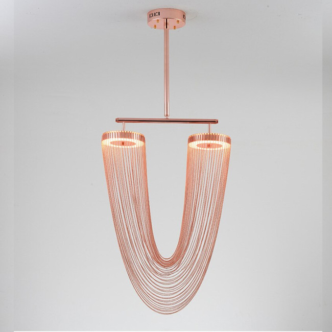 Люстра на штанге Delight Collection Otero 8608P copper Люстра на штанге Delight Collection Otero 8608P copper