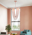 Люстра на штанге Delight Collection Otero 8608P copper Люстра на штанге Delight Collection Otero 8608P copper