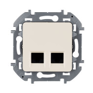 Розетка компьютерная двойная RJ45 Legrand Inspiria 673836