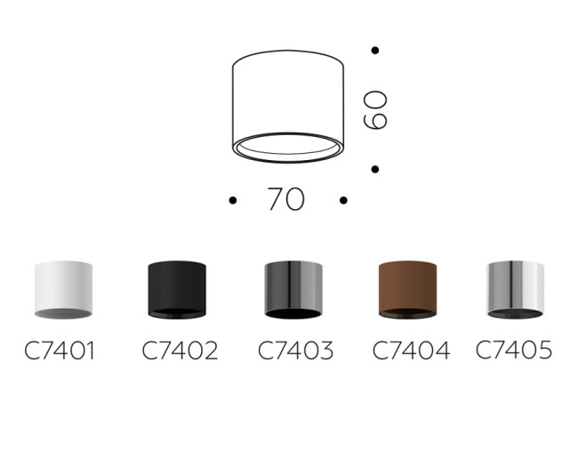 Корпус светильника накладной Ambrella Light DIY Spot C7405 Корпус светильника накладной Ambrella Light DIY Spot C7405