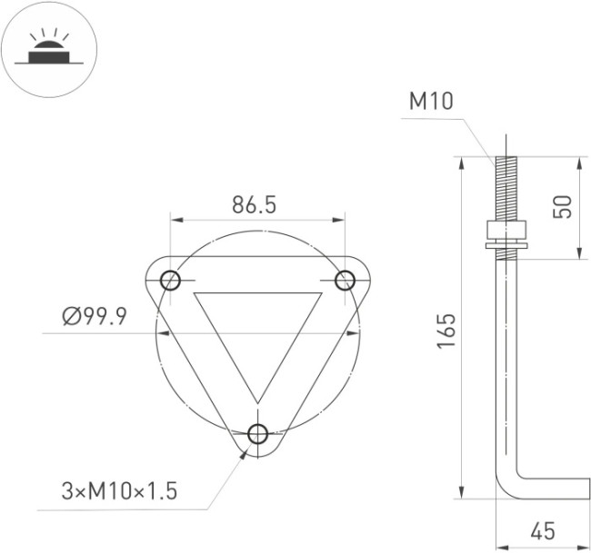 Ландшафтный светильник Arlight LGD-GUIDE-BOLL-H1000-20W Warm3500-MIX (GR, 280 deg, 230V) 047690 Ландшафтный светильник Arlight LGD-GUIDE-BOLL-H1000-20W Warm3500-MIX (GR, 280 deg, 230V) 047690